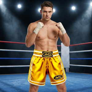 Wholesale AERO 220g Polyester Satin Shorts Quick Dry Breathable Adults Boxing Blank MMA Training <b>Martial</b> <b>Arts</b> <b>Wear</b> OEM - Product Image 3