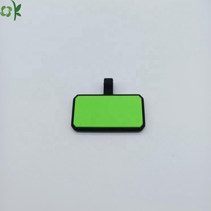 OKSILICONE Soundless Slide on Collar Etiquetas de identificación de perro Nombre de mascota ID Perro Etiqueta de Mascota para mascotas Forma de polígono sólido Gancho de silicona 7g CN;GU - Product Image 5