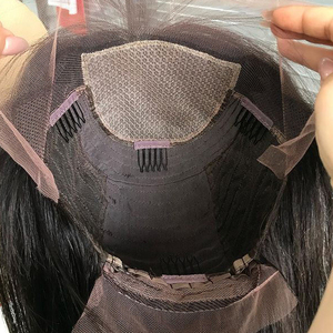 Parrucche con Base in seta parrucche per capelli umani vergini europei al 100% con frangia parrucche per capelli ebraici di colore biondo - Product Image 6