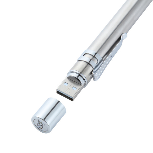 Mini Medical Led Pen Flash Light USB Rechargeable Torch Flashlights With Dual Color Clip Pocket Stainless Steel for Nurse Doctor