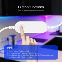 2026 Gledopto Mini ESP32 WLED Pengontrol LED Digital RGBW/RGB dengan Fungsi Mikrofon dan Tombol GL-MC-001WL Arus Input 3 A Maks