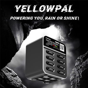 Stazione di ricarica condivisa Yellowpal a 8 slot con schermo pubblicitario, supporto POS, chiosco distributore da 45W - Product Image 4