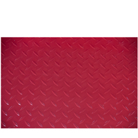Tapis de sol d'atelier en PVC antidérapant noir de 3mm Tapis de garage extérieur en caoutchouc robuste pour usage domestique et industriel