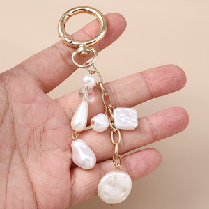 2026 Fashion Y2K Gold Color Cute Starfish Pearls Conch Shell Keychain <b>Key</b> <b>Rings</b> for <b>Men</b> Women Handbag Pendants DIY Jewelry Gift - Product Image 5