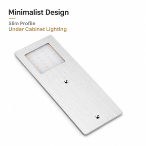 Éclairage <span class=keywords><strong>LED</strong></span> <span class=keywords><strong>sous</strong></span>-<span class=keywords><strong>meuble</strong></span> NewThingLine |   Spots pour armoires |   Lampes modernes en aluminium noir |   CRI 90 |   24V 3000K Chaud |   Brossé - Product Image 4