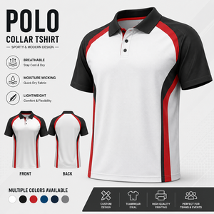 <b>Polo</b> Collar Tshirt Design Custom Teamwear Men Quick Dry Breathable Moisture Wicking <b>Sport</b> <b>Polo</b> Shirt OEM ODM Printing - Product Image 1
