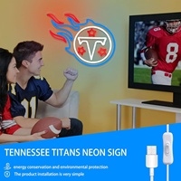 Lumière néon acrylique en forme de ballon de football, IP65, décoration murale pour la maison, les fêtes, la salle de jeux et l'aménagement paysager