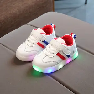 Walk Shoes Students Glitter Waterproof LED Light Shoes USB Rechargeable Colorful Luminous Shoes