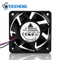 Ventilador de Refrigeración Original Delta DC24V 0.36A 5V 12V 48V AC 60X60X25mm 6025 6CM de Alto Flujo de Aire con Doble Rodamiento de Bolas AFB0624EH-T8YL para Inversor