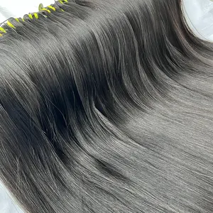 Fornecedor de cabelo indiano cru por atacado cutícula virgem super dupla desenhada cabelo humano natural cru pacotes