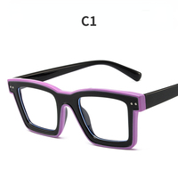 Lunettes de vue carrées tendance 5202, éblouissantes et fluorescentes, unisexes, anti-radiation, en TR90, anti-lumière bleue