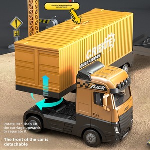 Children's Baby 1 5 <strong>Scale</strong> Digging Machine Excavator Toy <strong>Car</strong> Wholesale Kids' Inertia Pull-Back Alloy Set Engineering Vehicle - Product Image 4