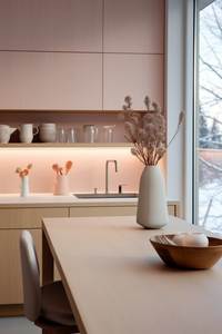 Mueble de Cocina Moderno de Madera Maciza MFC con Fregadero Integrado, Almacenamiento, Estufa Simple, Características de Comedor, Almacenamiento Doméstico - Product Image 4