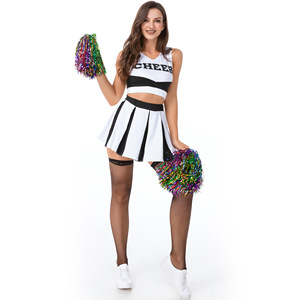 S-M Cheerleading Costume Sexy bébé Cheerleading uniforme fête Rave sport jour scène Performance uniforme - Product Image 3