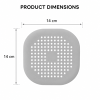 Filtre de drain de douche haut de gamme pour cuisine et salle de bain - Drain de sol moderne et écologique avec fonctions anti-corrosion et d'entretien facile