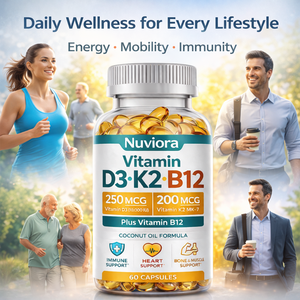 Cápsulas de Gel Suave de Vitamina D3 <span class=keywords><strong>K2</strong></span> B12 de Marca Privada 250mcg 200mcg MK7 Suplemento Dietético para Huesos, Corazón e Inmunidad OEM ODM - Product Image 5