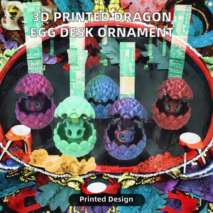 Originality 3D Printed PLA Decorative Ornaments Small <strong>Dragons</strong> Inside <strong>Dragon</strong> <strong>Egg</strong> for Furniture &amp; Desktop Decoration - Product Image 3