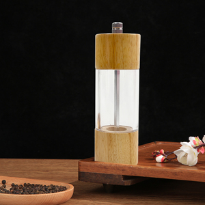 Regolabile in ceramica legno acrilico Mill Set portatile manuale macina sale pepe per la casa cucina <span class=keywords><strong>ristorante</strong></span> uso mulini in scatola - Product Image 5