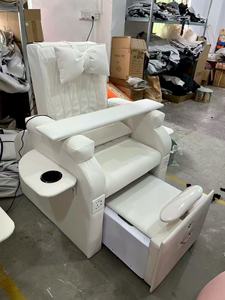 Sillón de Pedicura y Manicura Moderno y Lujoso para Salón de Belleza, con Masaje Eléctrico, Multifuncional, Extensible, con Bañera para Pies - Product Image 5