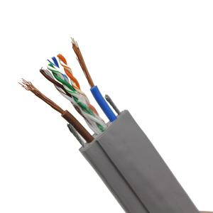 Cable de elevador de viaje de elevación plana UTP Cat5e sin blindaje para cámara CCTV - Product Image 5