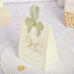 Caja de Dulces para Boda con Lazo de Mano DAMAI, para Regalos de Invitados, Eventos Nupciales, Celebraciones de Compromiso, Caja de Papel Decorativa Premium - Product Image 4