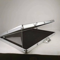 Vitrine en aluminium, présentoir de table pour exposition