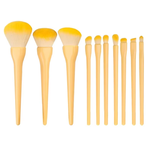 10 Piece Candy Themed Makeup <b>Brush</b> Set Synthetic Hair Handmade Aluminum Ferrule Custom Logo Professional Face <b>Brushes</b> - Product Image 1