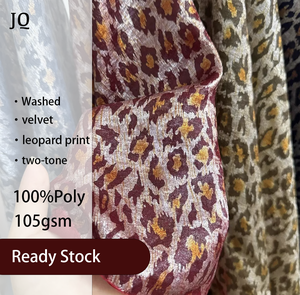 Tela <span class=keywords><strong>de</strong></span> terciopelo lavado Baowenjudian 100% poliéster con estampado <span class=keywords><strong>de</strong></span> leopardo <span class=keywords><strong>de</strong></span> 105 g/m² para vestidos, trajes, juguetes y prendas formales - Product Image 1