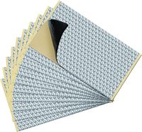 Panneaux acoustiques viscoélastiques de conception industrielle, feuille d'isolation phonique en caoutchouc butyle avec feuille d'aluminium, mat de réduction du bruit efficace pour les voitures.