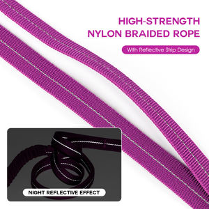 Laisse pour <span class=keywords><strong>chien</strong></span> Altra Pet Luxury réglable en alliage et nylon - Confortable, durable, mains libres, poignée de ceinture transversale pour la marche - Product Image 4