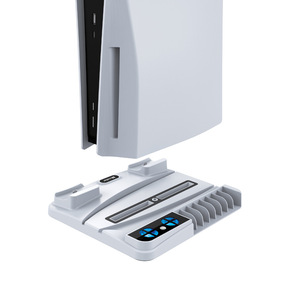 Ps5 Console Cooling Fan <b>Stand</b> With Dual <b>Controller</b> Charger Dock White 22.2X26.1X4.7Cm - Product Image 5