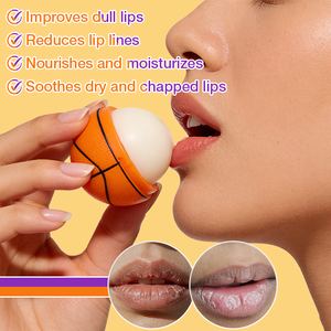 Protector Solar de Marca Privada con Certificación ISO GMP, Bálsamo Labial Hidratante, Nutritivo y Reparador de Labios Agrietados, en Forma de Balón de Baloncesto - Product Image 3