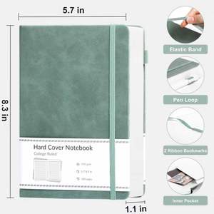 Good Quality Custom A5 B5 Lined <b>Journal</b> Notebook LOGO Soft PU Dairy Leather Business Hardcover Notebook Manufacturing - Product Image 3