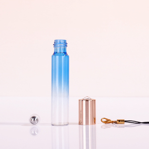 Bottiglie di vetro a rullo di colore arcobaleno sfumato da 10ml con tappo portachiavi e corpo ispessito per profumo di olio essenziale di fragranza - Product Image 5