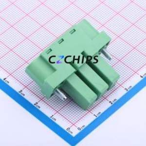 JL5EDGKM-76203G01 Plug-in Terminal Block P=7.62mm Connector Plug Screw Fixing 1x3P 7.62mm - Product Image 2