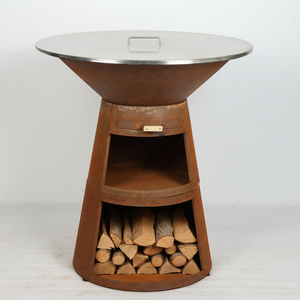 <span class=keywords><strong>Plaque</strong></span> de barbecue en acier Corten pour <span class=keywords><strong>cuisson</strong></span> extérieure, facilement assemblable, pour jardin et cour. - Product Image 2