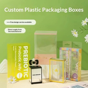 Custom Clear PET PVC <b>Coffee</b> Gift Boxes with Matte Finish HD Color <b>Printing</b> for Hanging Ear Bags - Product Image 3