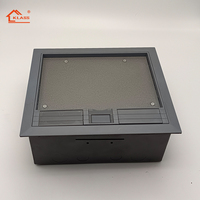 Boîtier de prise de sol gris industriel EU/USA/UK/Afrique du Sud 10A 3 prises 2 ports double escamotable avec mise à la terre IP21 220V Klass TS-B