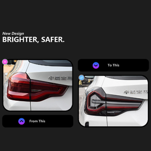 Pour X3 G01 G08 2022, style LCI, feux arrière LED, lentille transparente rouge 6000K, nouvelle mise à niveau de rétrofit - Product Image 2