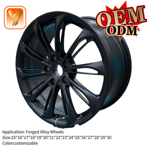 Jantes en alliage forgé noir 17-20 pouces 5x112 5x120 5x114.3 pour Audi BMW Benz Lexus <span class=keywords><strong>Bentley</strong></span> Chrysler Voitures <span class=keywords><strong>de</strong></span> <span class=keywords><strong>luxe</strong></span> - Product Image 1