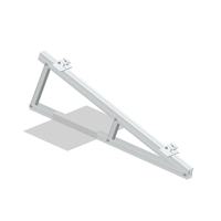 Système de supports de montage solaire photovoltaïque pour toits plats urbains, optimisé pour l'efficacité de la consommation propre, orienté est-ouest