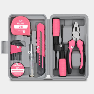 Ensemble d'outils professionnel OEM 59 pièces avec marteau et pinces, boîte à outils pour réparation domestique, kit de mécanicien polyvalent - Product Image 2