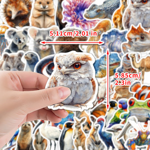 50PCS animales australianos Phascolarctos Rana canguro serpiente pegatina - Product Image 2