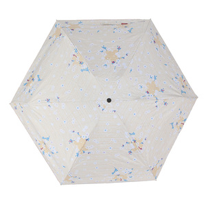 Noir Résistant AUX UV Revêtement Mini Poche Pluie Soleil <span class=keywords><strong>Écologique</strong></span> 5 Fois <span class=keywords><strong>Parapluie</strong></span> Avec Poignée - Product Image 4