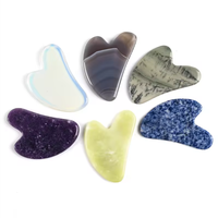 Quartz Rose Naturel Gua Sha Visage Soins de La Peau Outil De Beauté Cristal Rose Pierre De Jade Guacha Conseil Logo Personnalisé Visage Guasha Masseur
