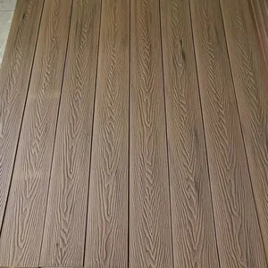 New Technology WPC 3D Embossed Composite Exterior Wpc Decking For Outdoor Floor
