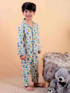 Haute qualité flanelle coton garçons pyjamas enfants vêtements de maison pantalons longs ensembles dessin animé impression chaud vêtements de détail pour le printemps en gros - Product Image 6