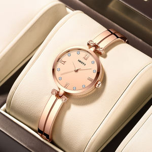 NIBOSI 2559 personnalisable Logo Quartz montre femme Bracelet en acier inoxydable mode Simple Design étanche montre-bracelet en verre - Product Image 3