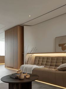 Armoire portable de style moderne personnalisée, en bois mélaminé détachable, pour le rangement des vêtements, pour les familles, les appartements, les hôtels, les écoles - Product Image 4