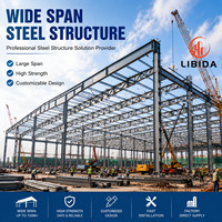 Taller de Estructura de Acero Prefabricada Sellada de Gran Envergadura, Fábrica Industrial Resistente Sin Columnas con Diseño Profesional en Tekla